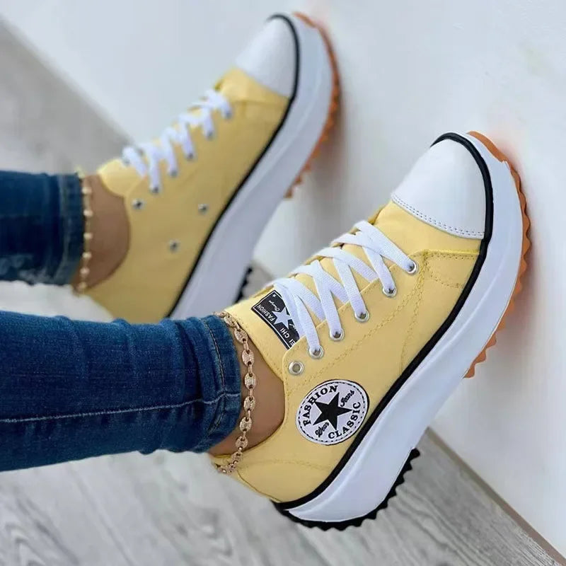High Top Canvas Trainers for Women – Trendy and Comfortable
