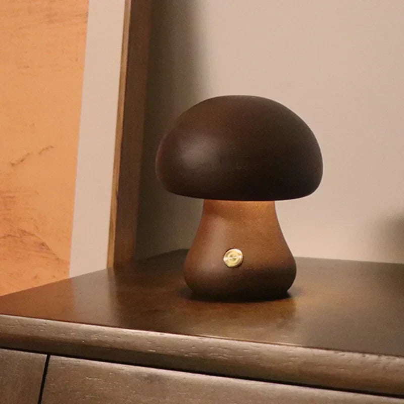 Mushroom Table Lamp – Warm LED Lighting with Touch Control