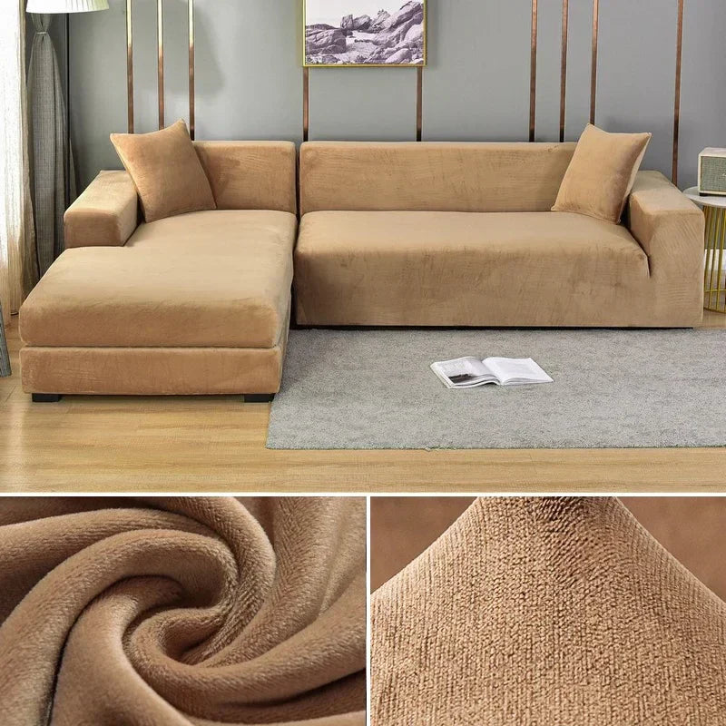 Velura Sofa Cover – Luxe Velvet for Style and Protection