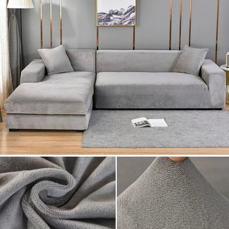 Velura Sofa Cover – Luxe Velvet for Style and Protection