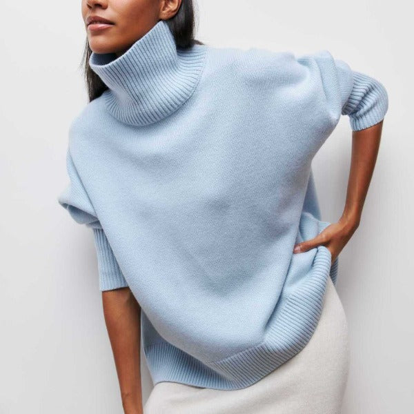 Nina Knitted Turtleneck – Comfortable, Loose-Fitting, and Stylish