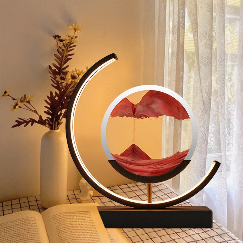 SandLight 3D Sand Table Lamp – Relaxing Design with Moving Sand