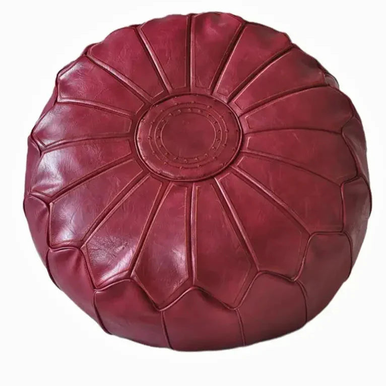 Luxury Leather Pouf – Comfort and Design
