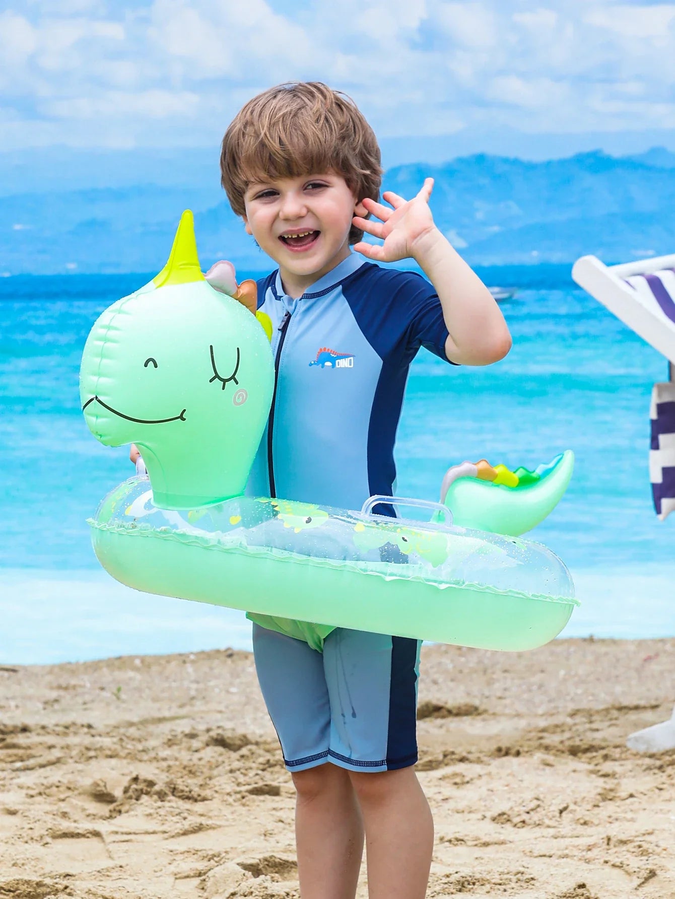 Inflatable Swim Ring for Kids – Dino Swim Ring for Summer Fun and Pool Activities