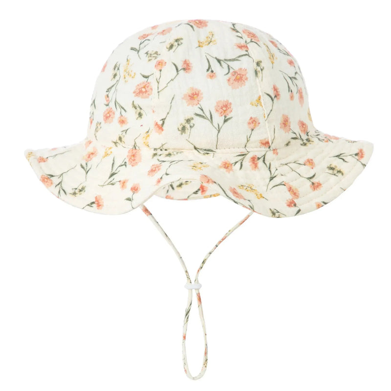Soft Baby Sun Hat with Wide Brim - Breathable and Comfortable for Summer