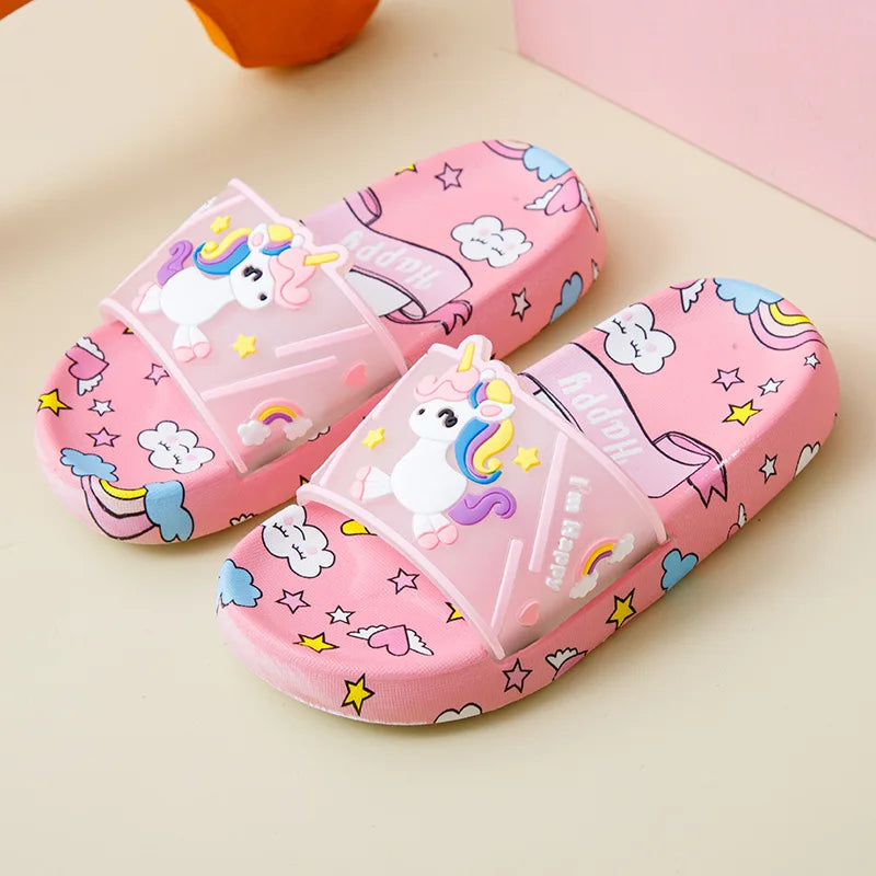 Cute Unicorn Slippers for Kids – Ideal for Indoor and Bathroom Use