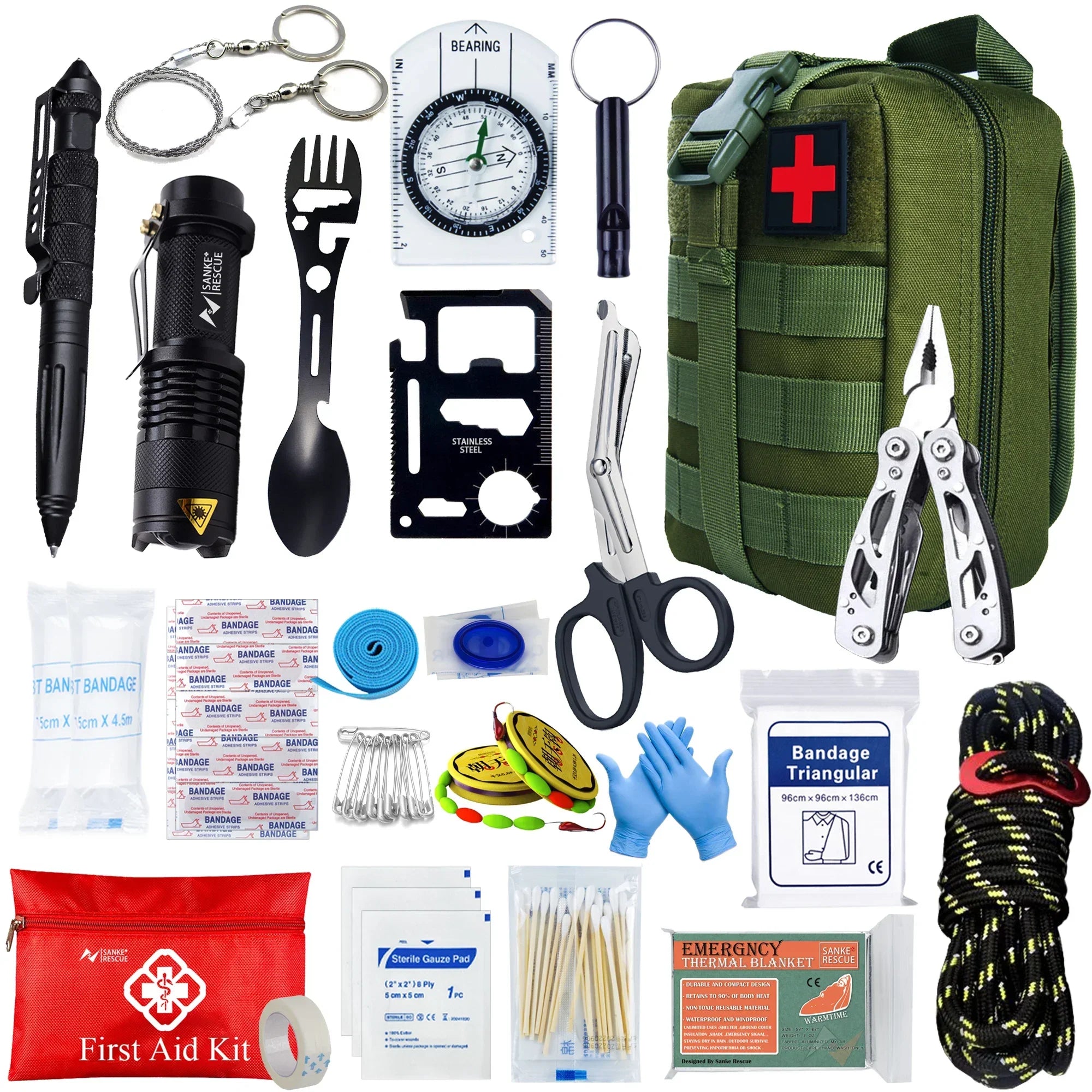 Tactical First Aid Kit – Compact and Complete for Caravans, Camping, and Survival Situations