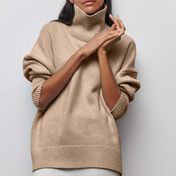 Nina Knitted Turtleneck – Comfortable, Loose-Fitting, and Stylish