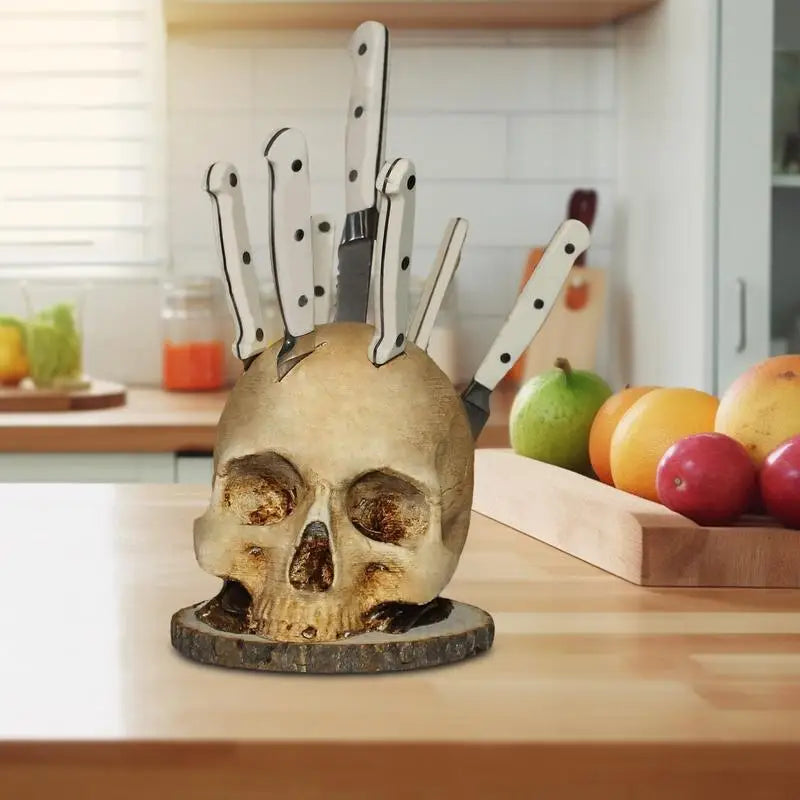 BladeSkull - Unique Skull Holder for Kitchen Knives