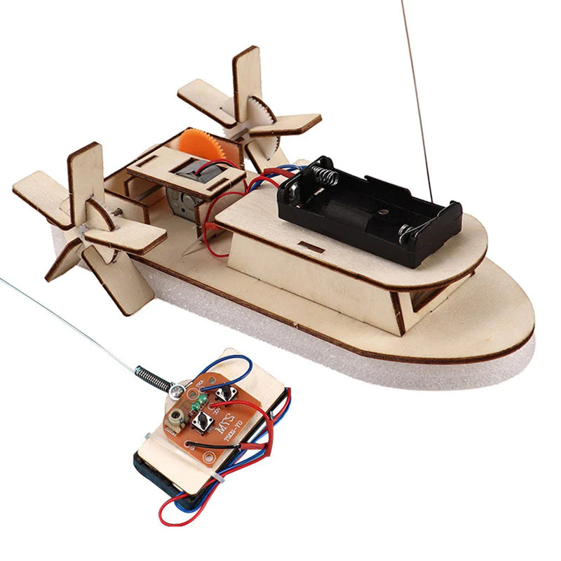 Educational Wooden DIY Boat – Build Your Own Electric Toy Boat