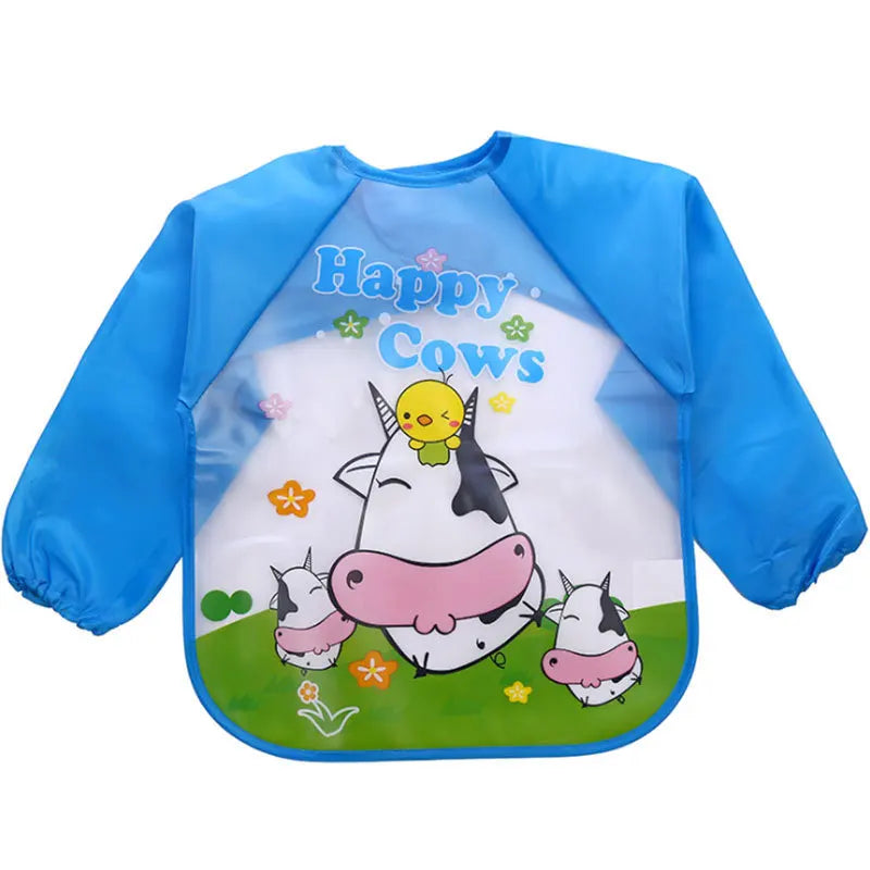Mila Protective Children's Apron - Waterproof Long Sleeves for Eating and Painting