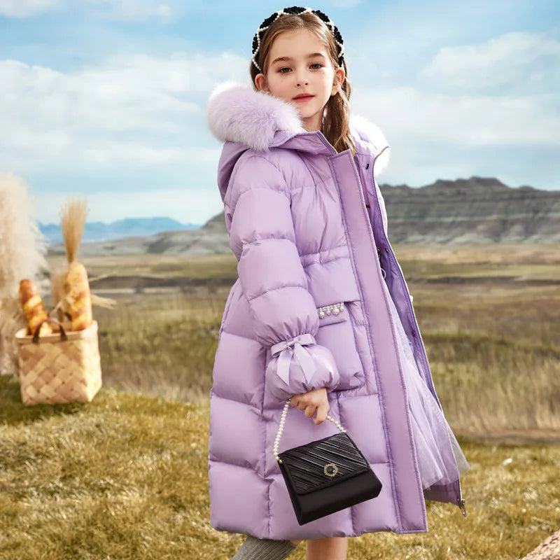 Lila Winter Coat for Children – Warm and Stylish for Cold Days