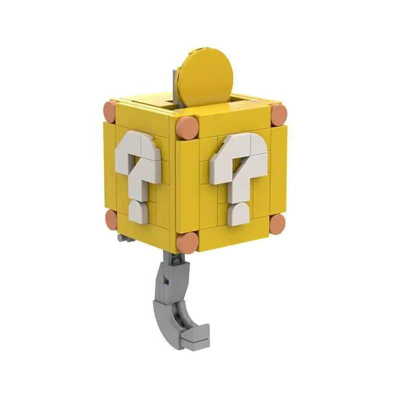 Coin-Shaped Building Blocks Keychain - Creative and Personal