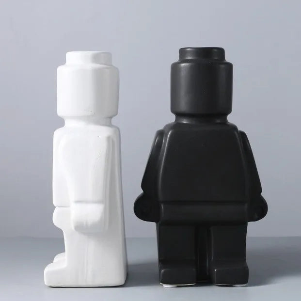 Creative Robot Vase - Playful Decoration for Home