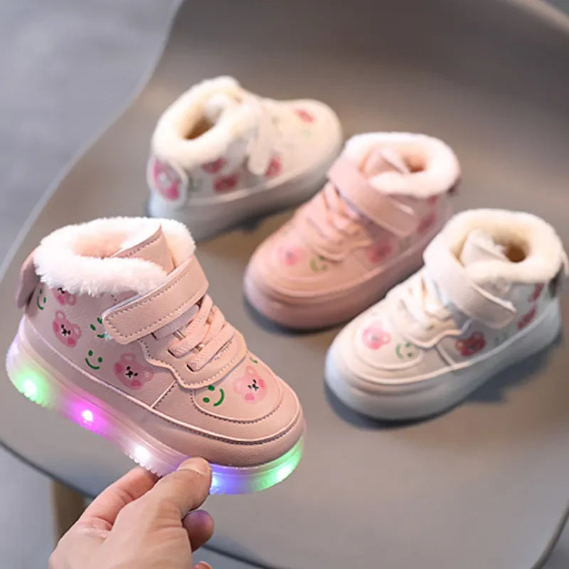 Fleur Light-Up Sneakers for Kids - Warm and Comfortable with LED Lighting