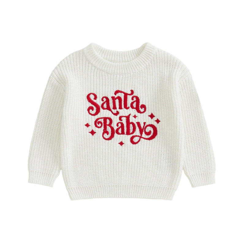 Santa Baby Sweater for Kids - Festive Warmth