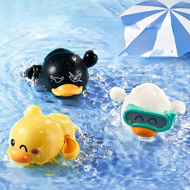 DuckPlay - Set of 3 Self-Swimming Rubber Duckies