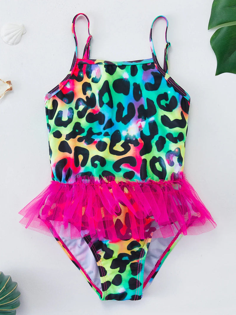 Girls' Swim Outfit with Mermaid and Unicorn Designs – Perfect for Children Aged 4-8 Years