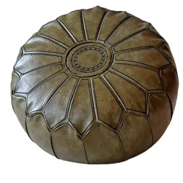 Luxury Leather Pouf – Comfort and Design
