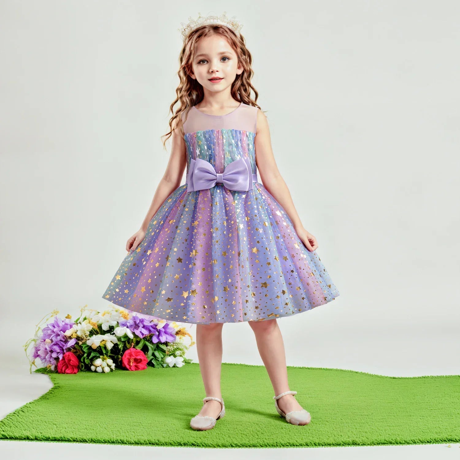 Lieveke Magical Tutu Dress - Colorful Enchanted Dress for Parties
