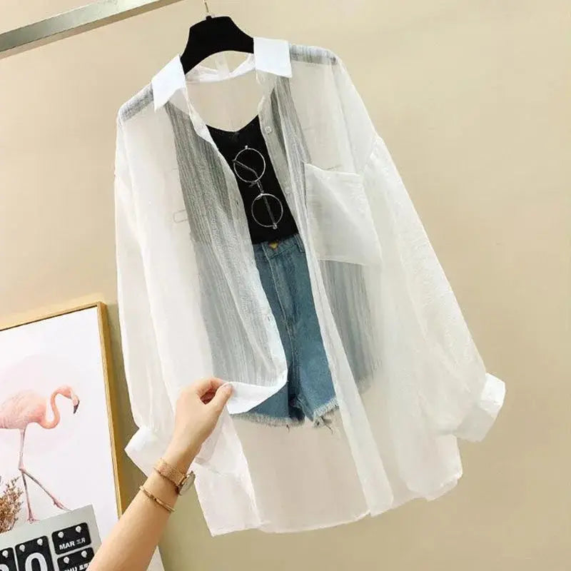 Lightweight Summer Chiffon Blouse – Elegant Top for Casual Outfits