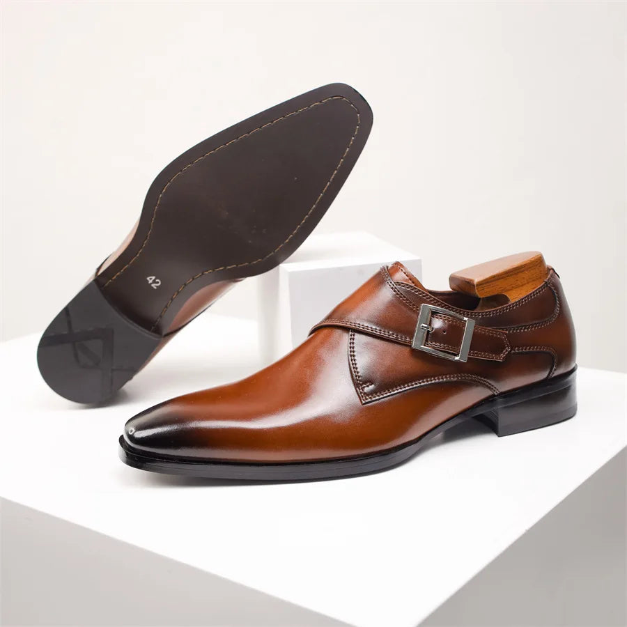 Torino Monk Strap Men's Shoes – Modern and Refined Design