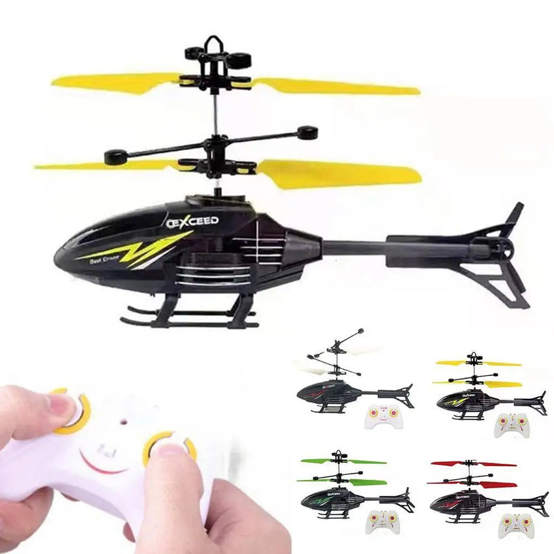 2-Channel RC Helicopter – Controllable Toy for Kids with Rechargeable Function