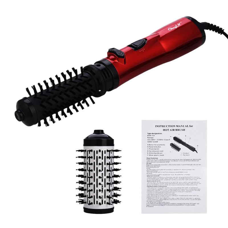 VoluWave Hot Air Brush – Auto-Rotating 2-in-1 Styler