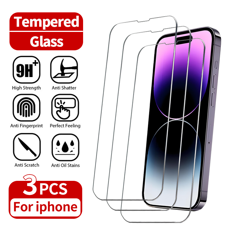 iPhone Tempered Glass Screen Protector – Full Protection