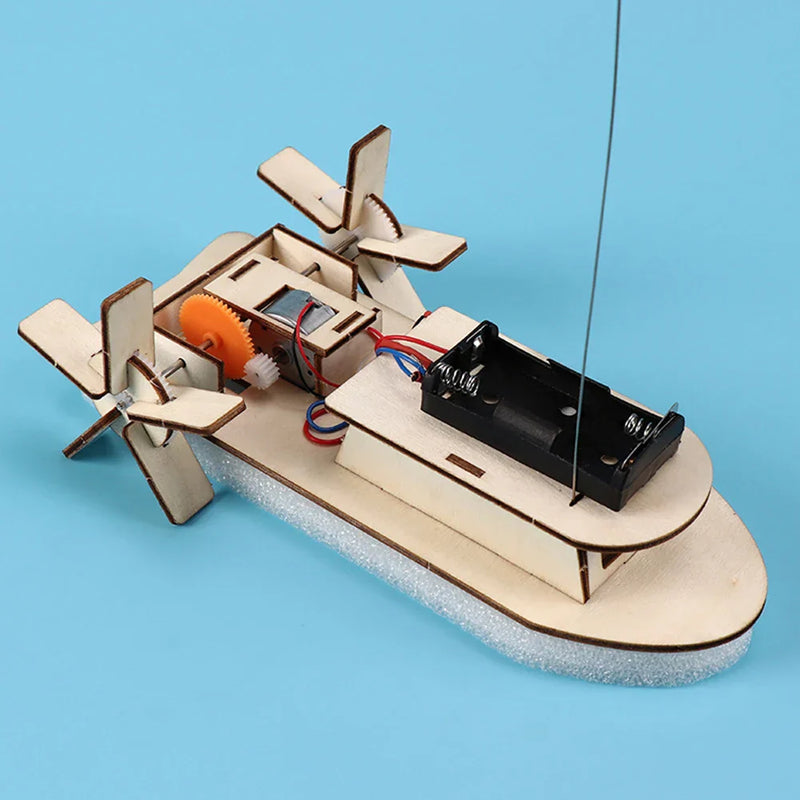 Educational Wooden DIY Boat – Build Your Own Electric Toy Boat
