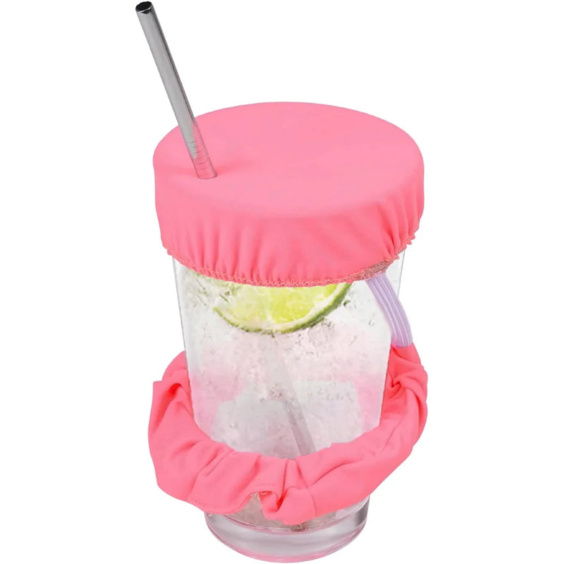 Elastic Drink Cover Set – Secure Protective Cup Topper