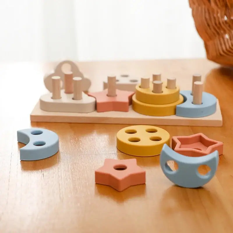 Educational Wooden Shape Game – For Creative Discoveries