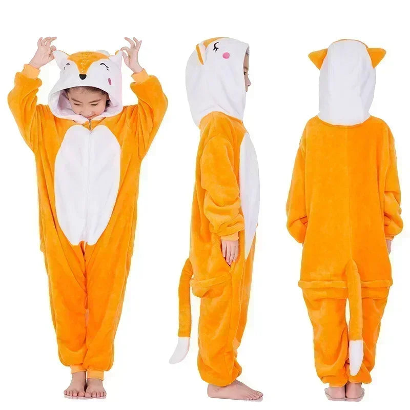 Unicorn Fleece Onesie – Cute Pajamas with Horn and Ears for Girls