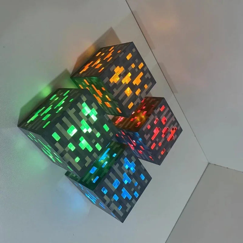 Playful LED Block Lamps - Creative Lighting for Gamers