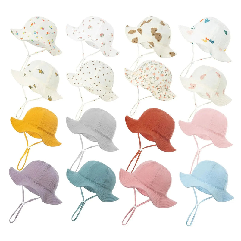 Soft Baby Sun Hat with Wide Brim - Breathable and Comfortable for Summer