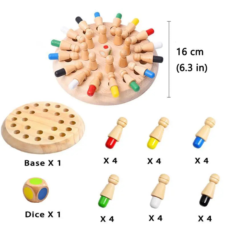Wooden Color Game – Educational and Fun