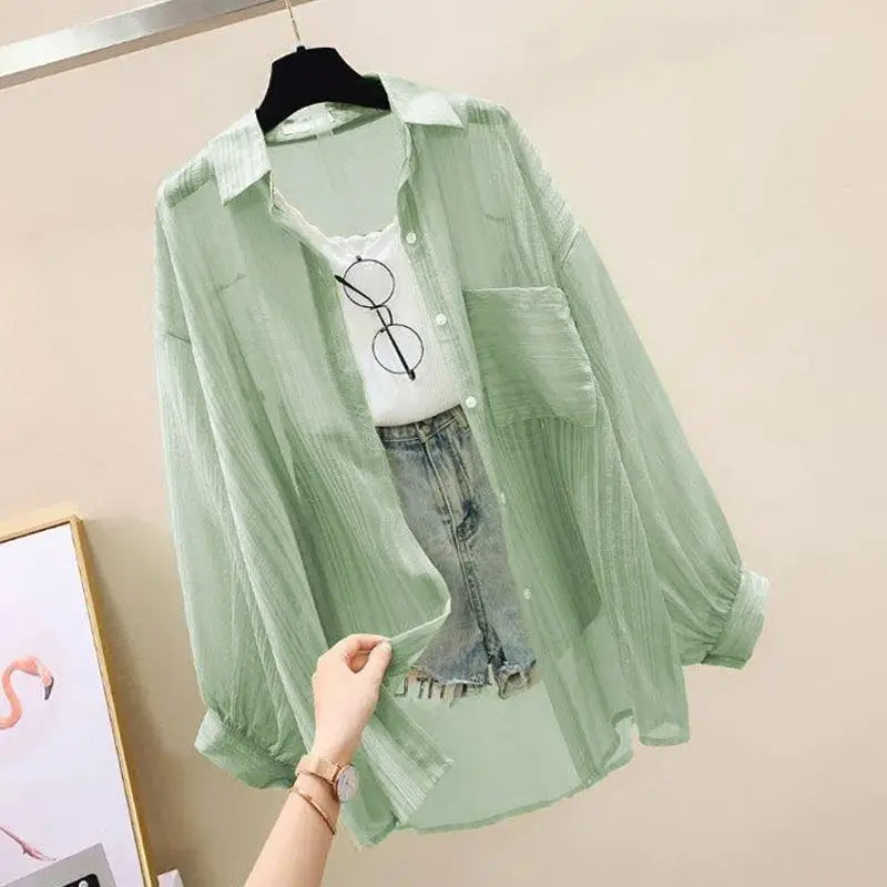 Lightweight Summer Chiffon Blouse – Elegant Top for Casual Outfits