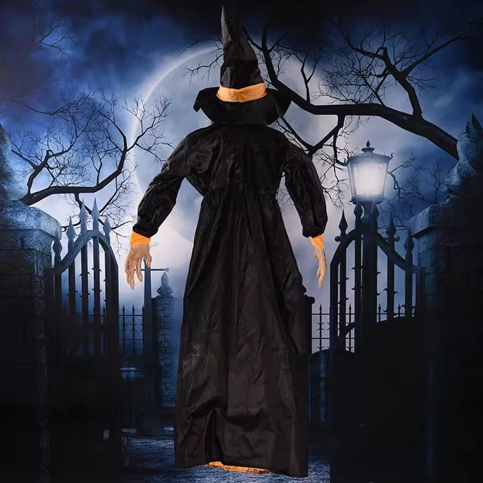 Hanging Witch Doll – Scary Halloween Decoration with Light and Sound