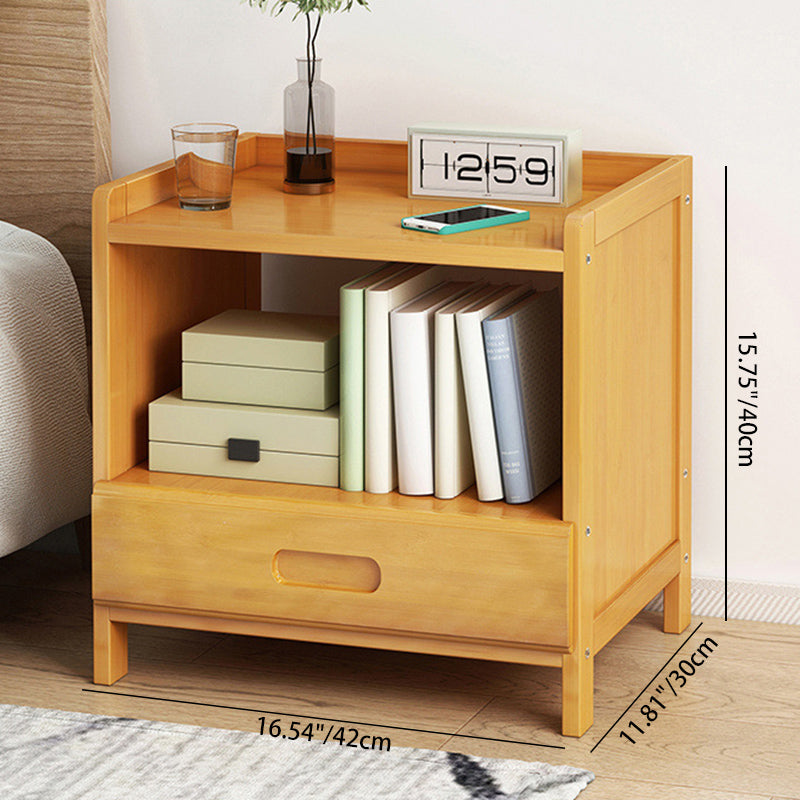 BambooEase Bedside Table – Minimalist Storage Design