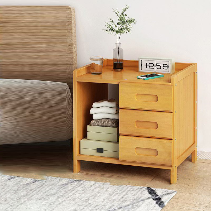 BambooEase Bedside Table – Minimalist Storage Design
