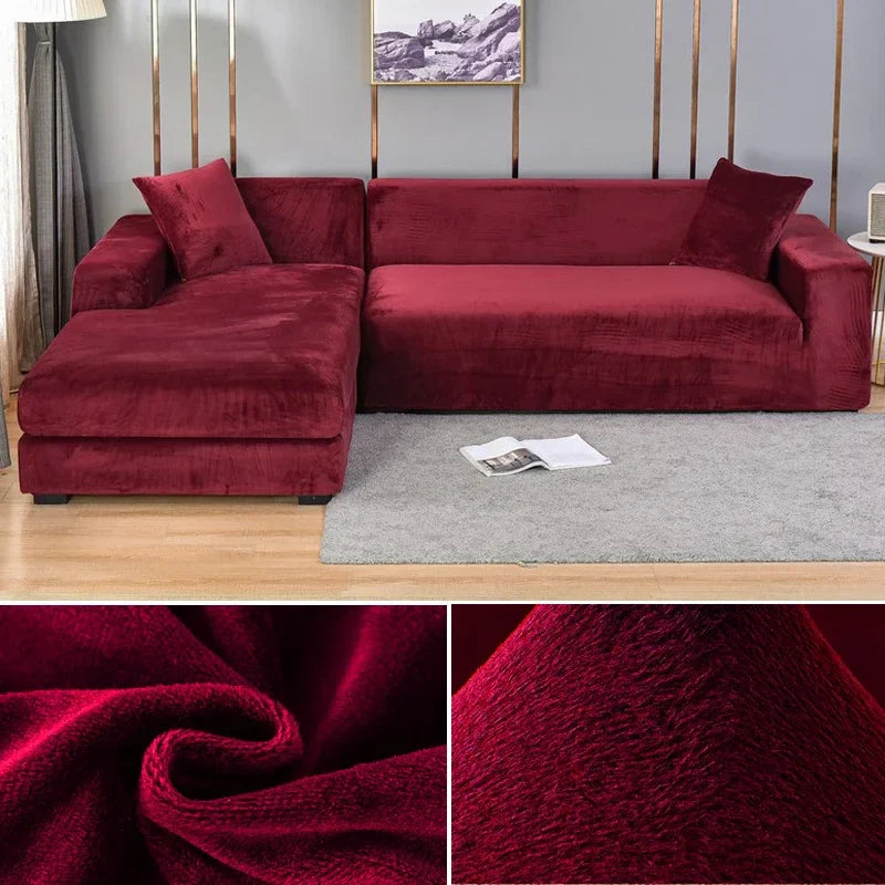 Velura Sofa Cover – Luxe Velvet for Style and Protection