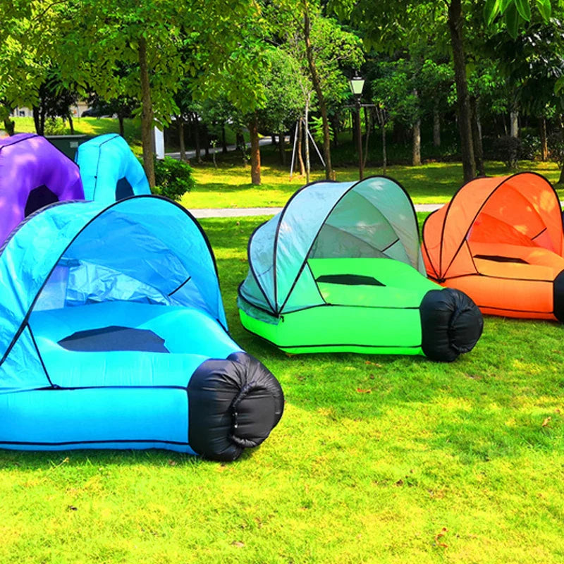Inflatable Lounger Sofa with Shade – Comfortable and Waterproof for Beach and Pool