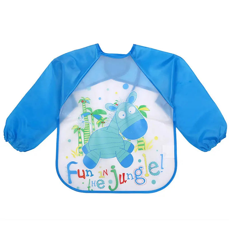 Mila Protective Children's Apron - Waterproof Long Sleeves for Eating and Painting