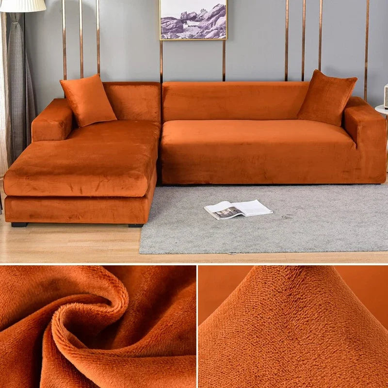 Velura Sofa Cover – Luxe Velvet for Style and Protection