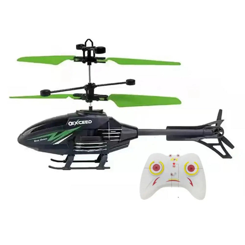 2-Channel RC Helicopter – Controllable Toy for Kids with Rechargeable Function