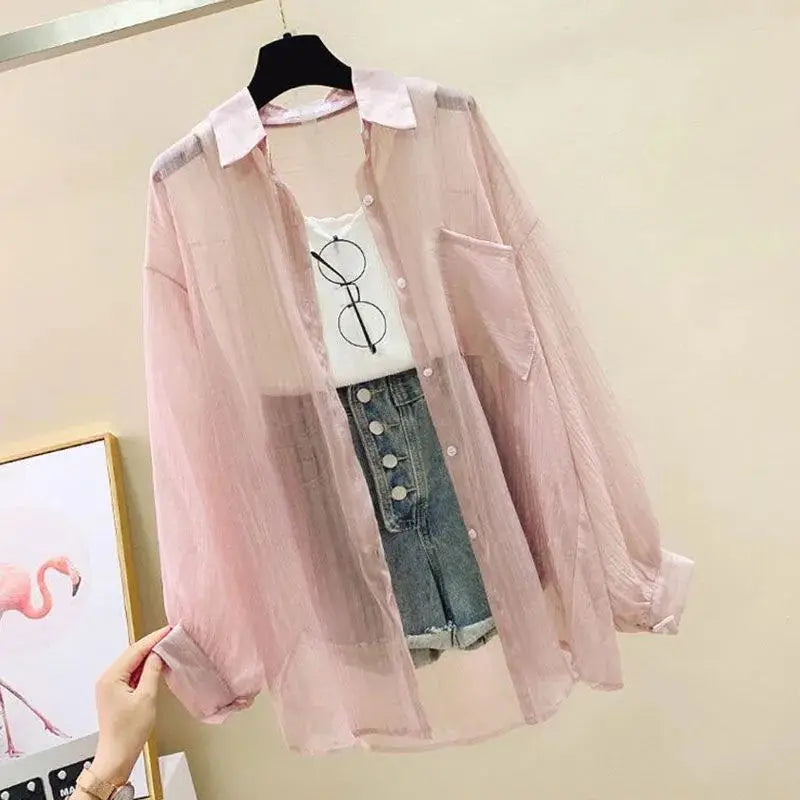 Lightweight Summer Chiffon Blouse – Elegant Top for Casual Outfits
