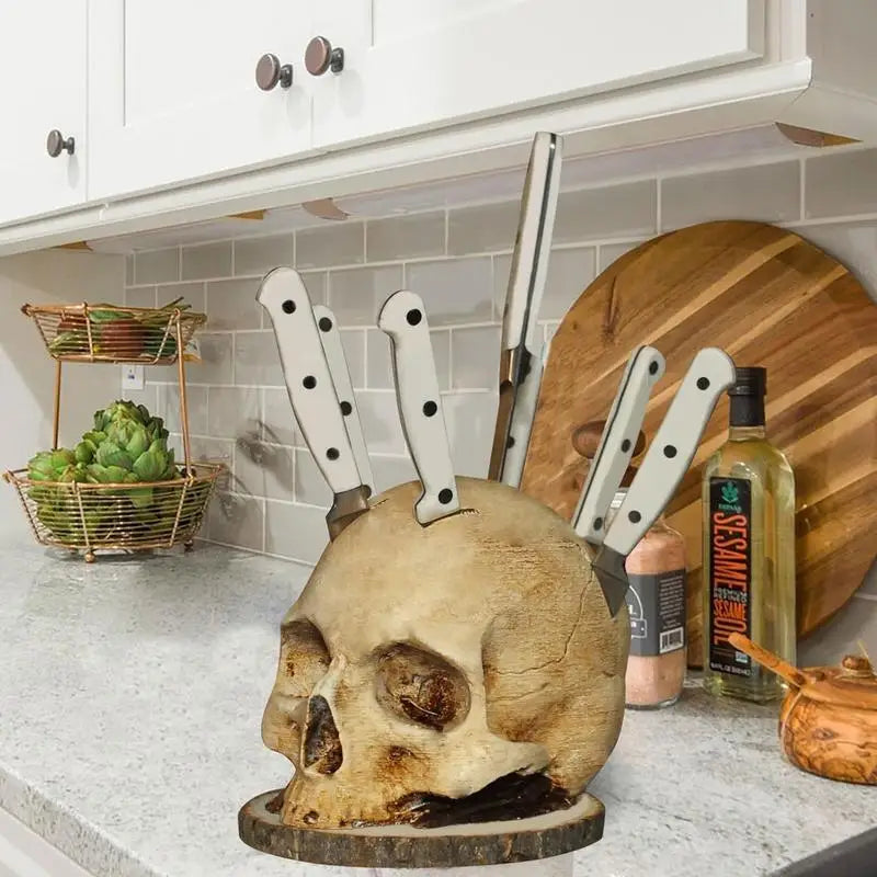 BladeSkull - Unique Skull Holder for Kitchen Knives