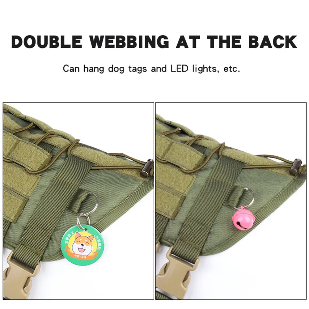 Tactical Dog Harness - Sturdy and Adjustable for Active Dogs