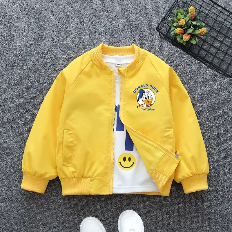 Baby Jacket with Donald Duck Print – Perfect Windbreaker for Spring and Autumn