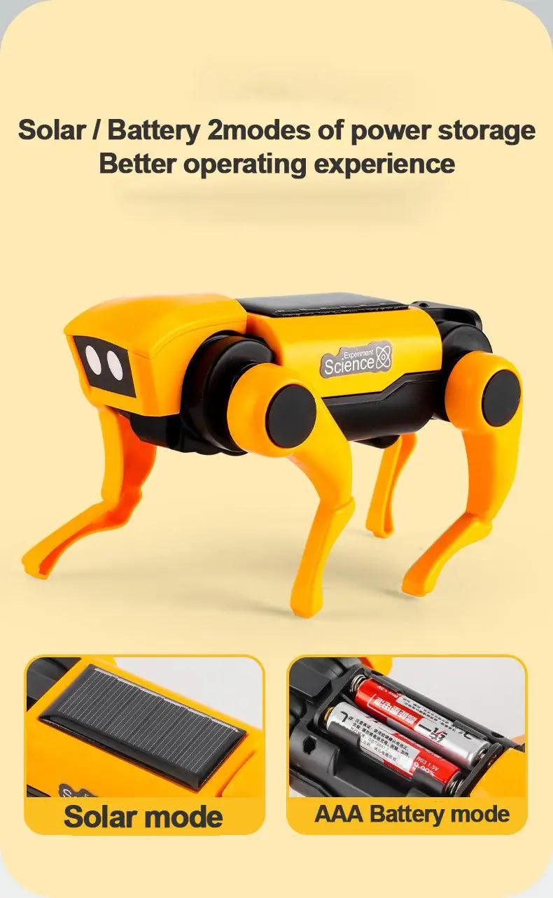 Educational Solar Energy Robot – 2-in-1 Dog and Cat Building Set